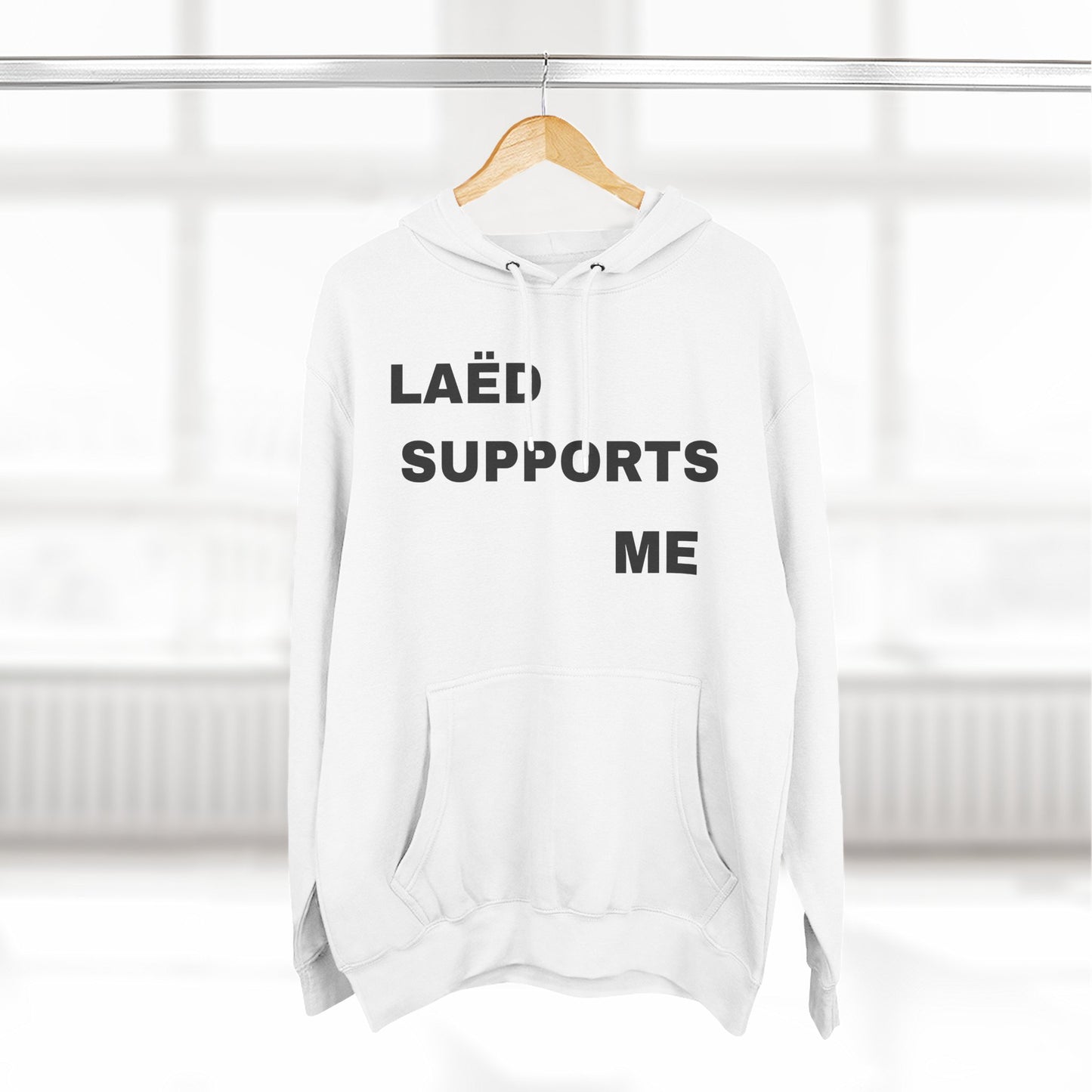 Three-Panel Fleece Hoodie